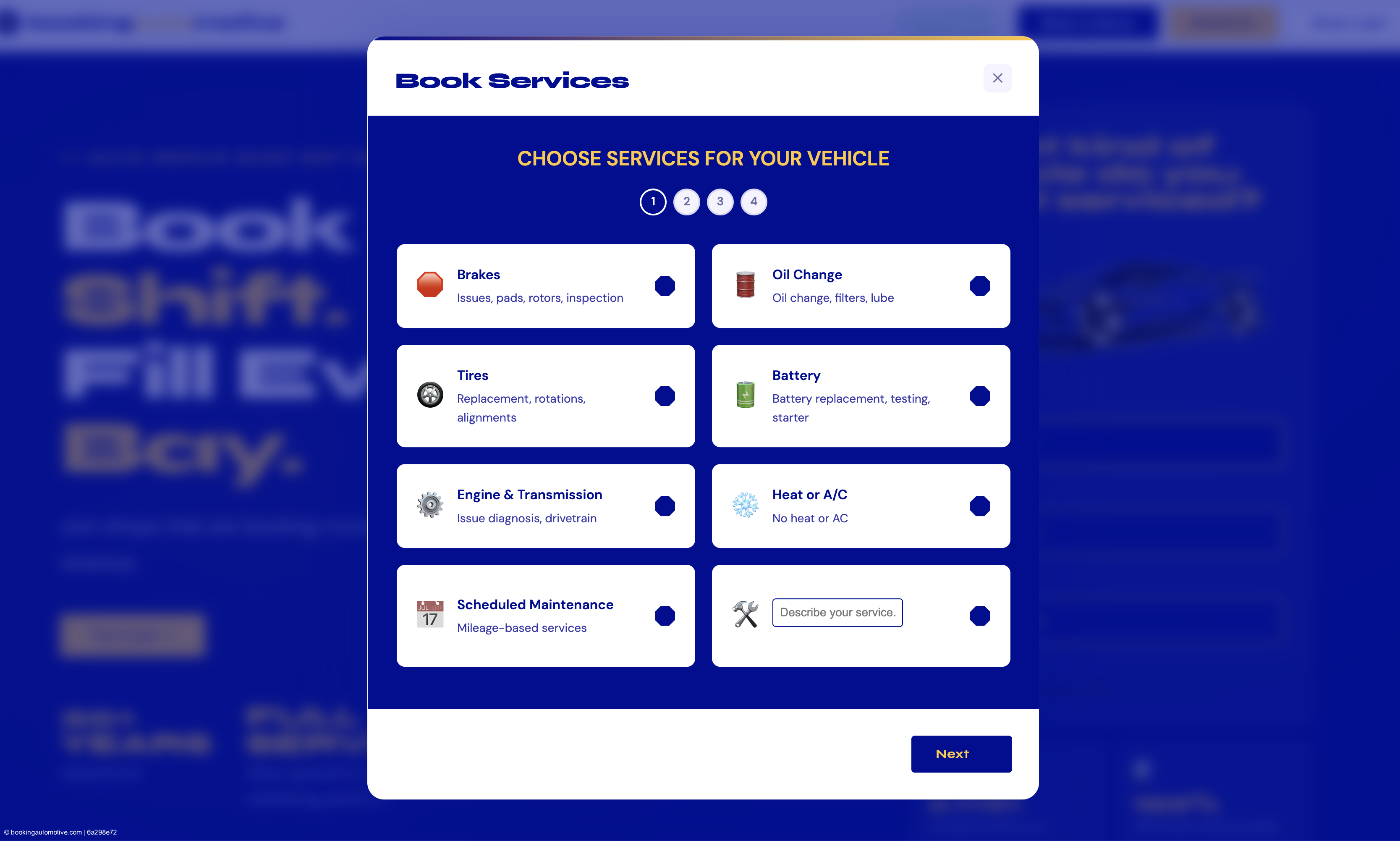 Appointment Scheduling System Interface